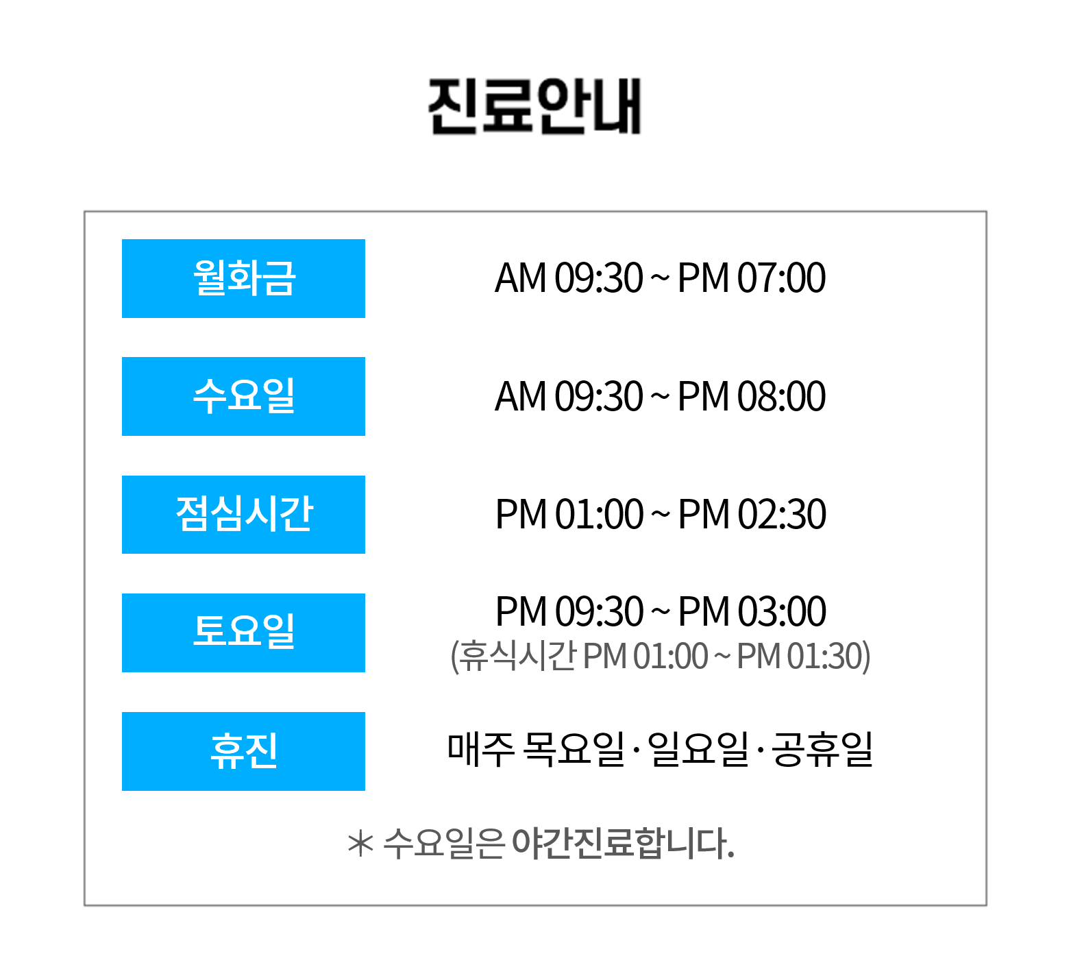 연산반도치과  진료과목